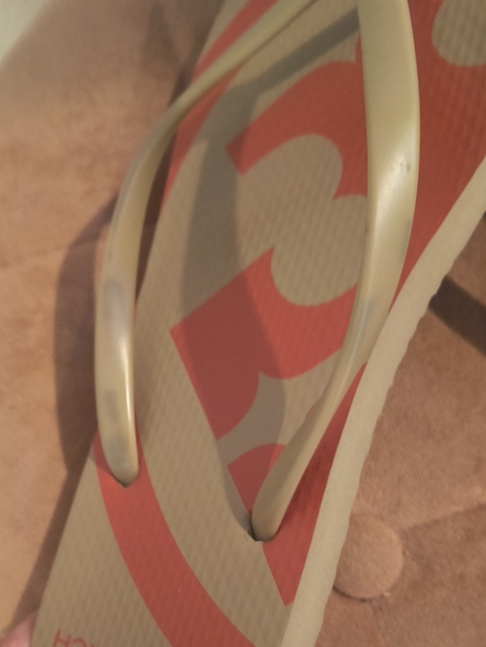 Tory Burch Logo Flip Flop Sandals Size 9 - Picture 6 of 6